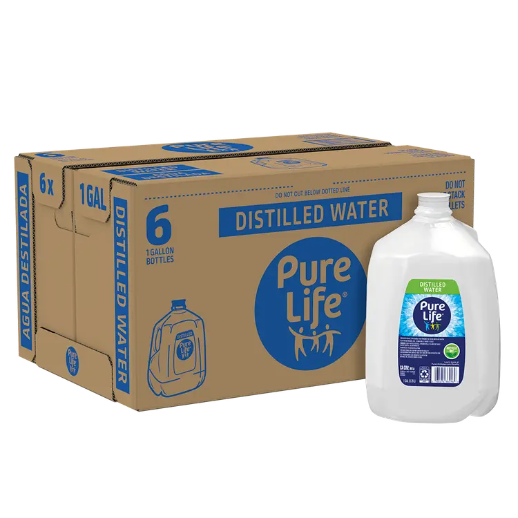 Pure Life® Distilled Water 1 Gallon Jug (6 Pack)