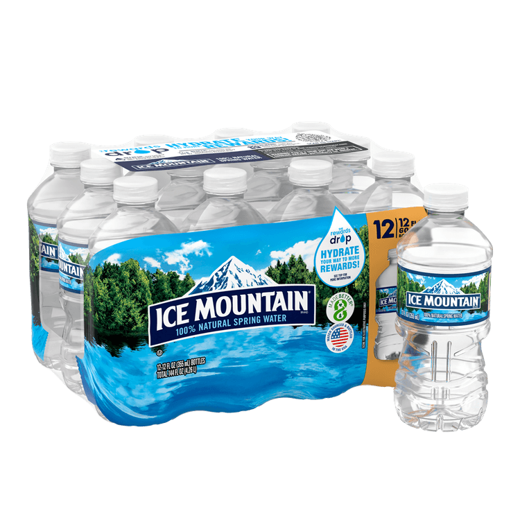 Ice Mountain® Spring Water 12 oz. - Bottle - Case of 12