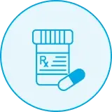 Perscription bottle – Chemical waste icon