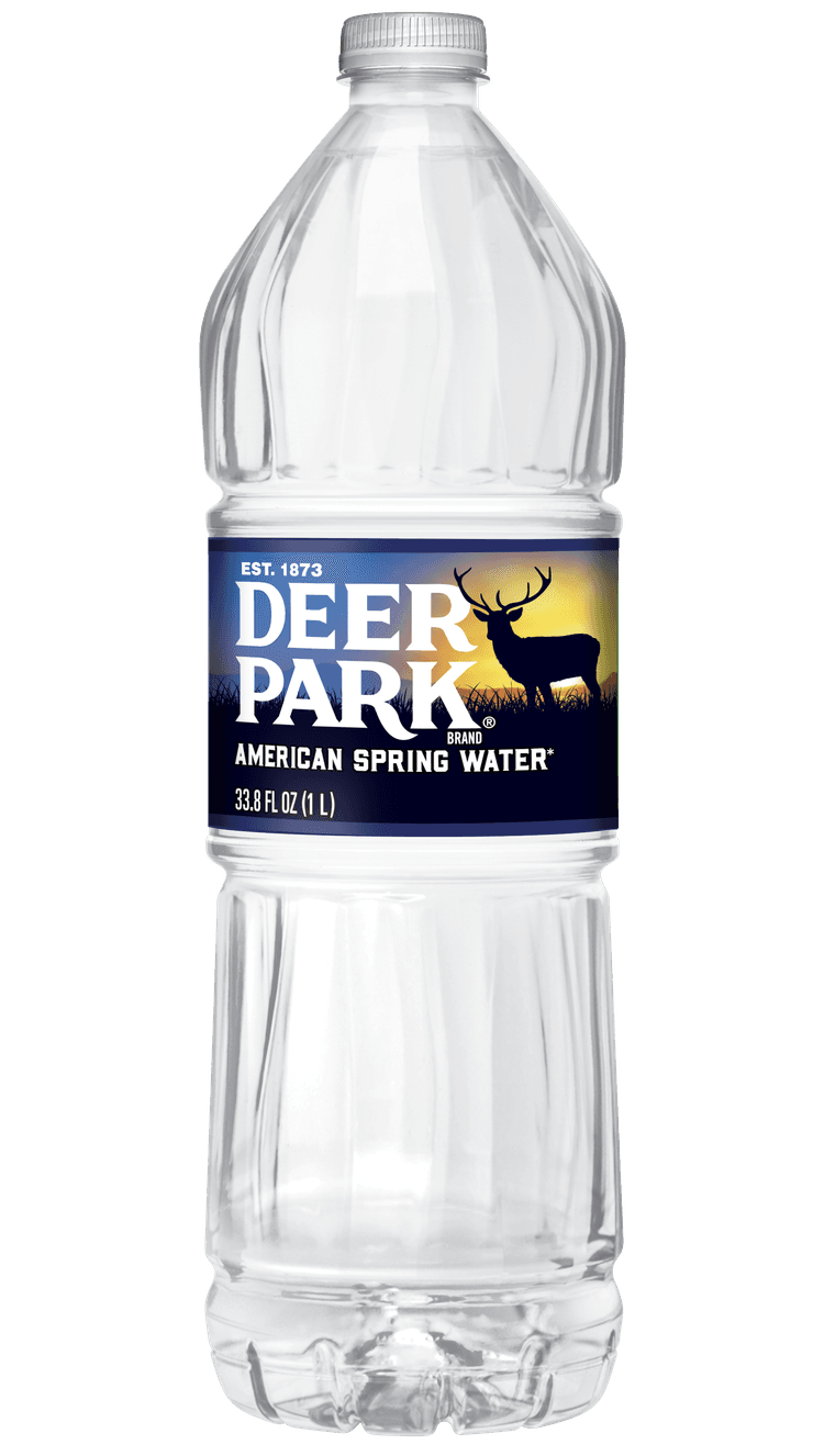 Deer Park® Spring Water 1 Liter (33.8 fl oz) - Bottle - Case of 18