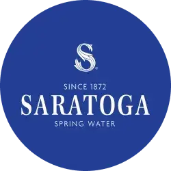 Saratoga Spring Water Logo. Since 1872.
