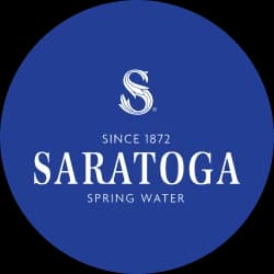 Saratoga Spring Water Logo. Since 1872.