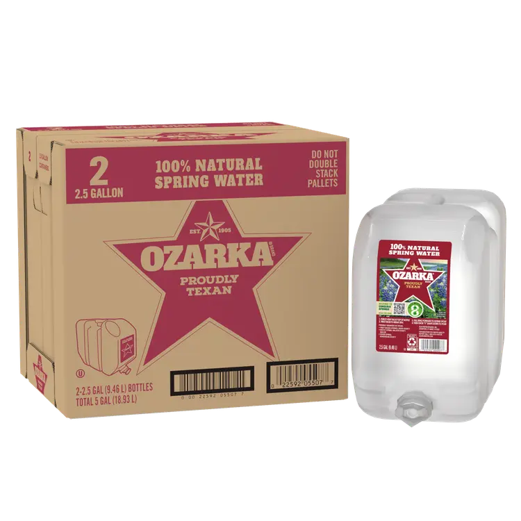 Ozarka® Spring Water 2.5 Gallon - Bottle - Case of 2
