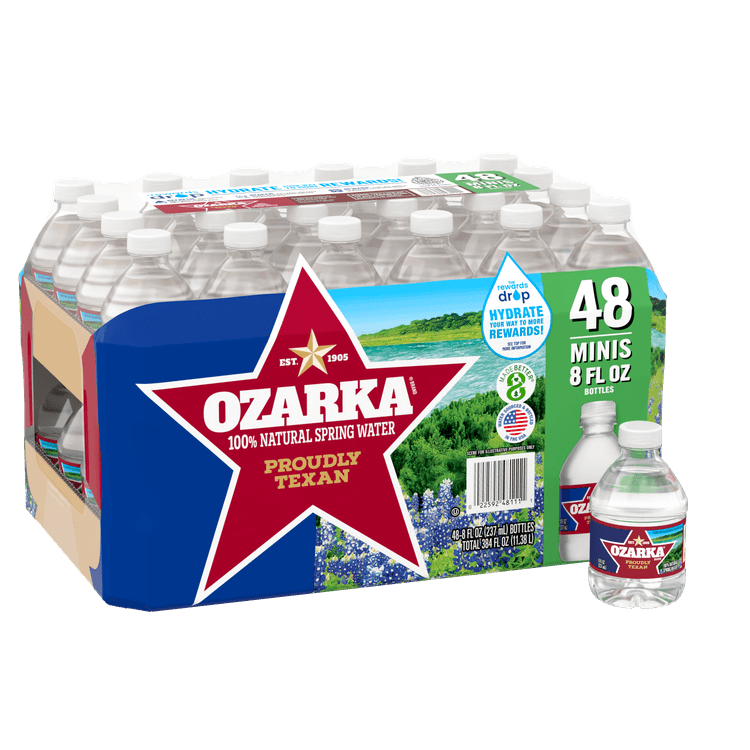 Ozarka® Spring Water .5 Pint (8 fl oz) - Bottle - Case of 48
