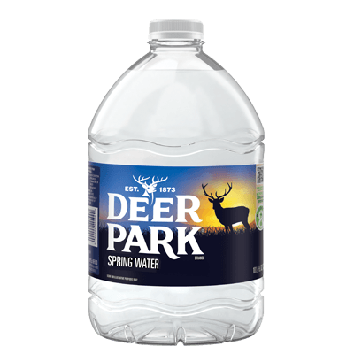 DEER PARK Brand 100% Natural Spring Water, 3-Liter plastic jugs (Pack of 6)