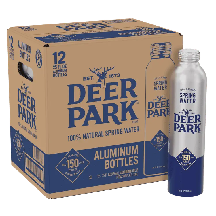 Deer Park® Spring Water Aluminum Bottle 25 fl oz (12 Pack)