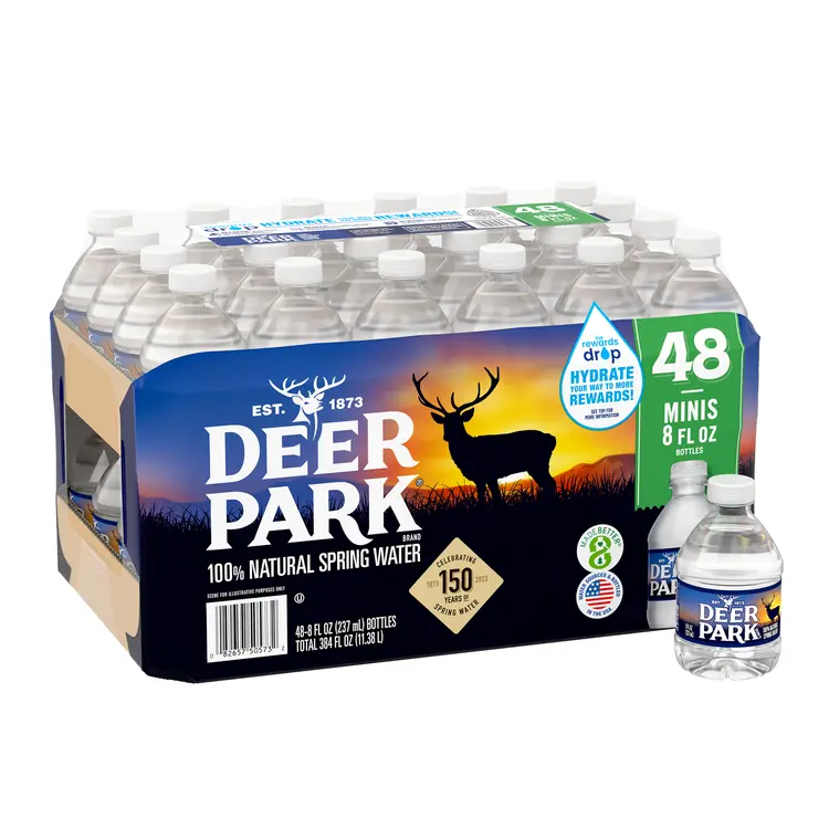Deer Park® Spring Water .5 Pint (8 fl oz)- Bottle- Case of 48