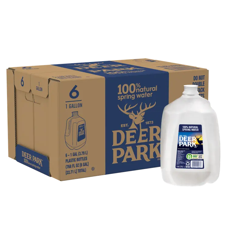Deer Park® Spring Water 1 Gallon - Bottle - Case of 6