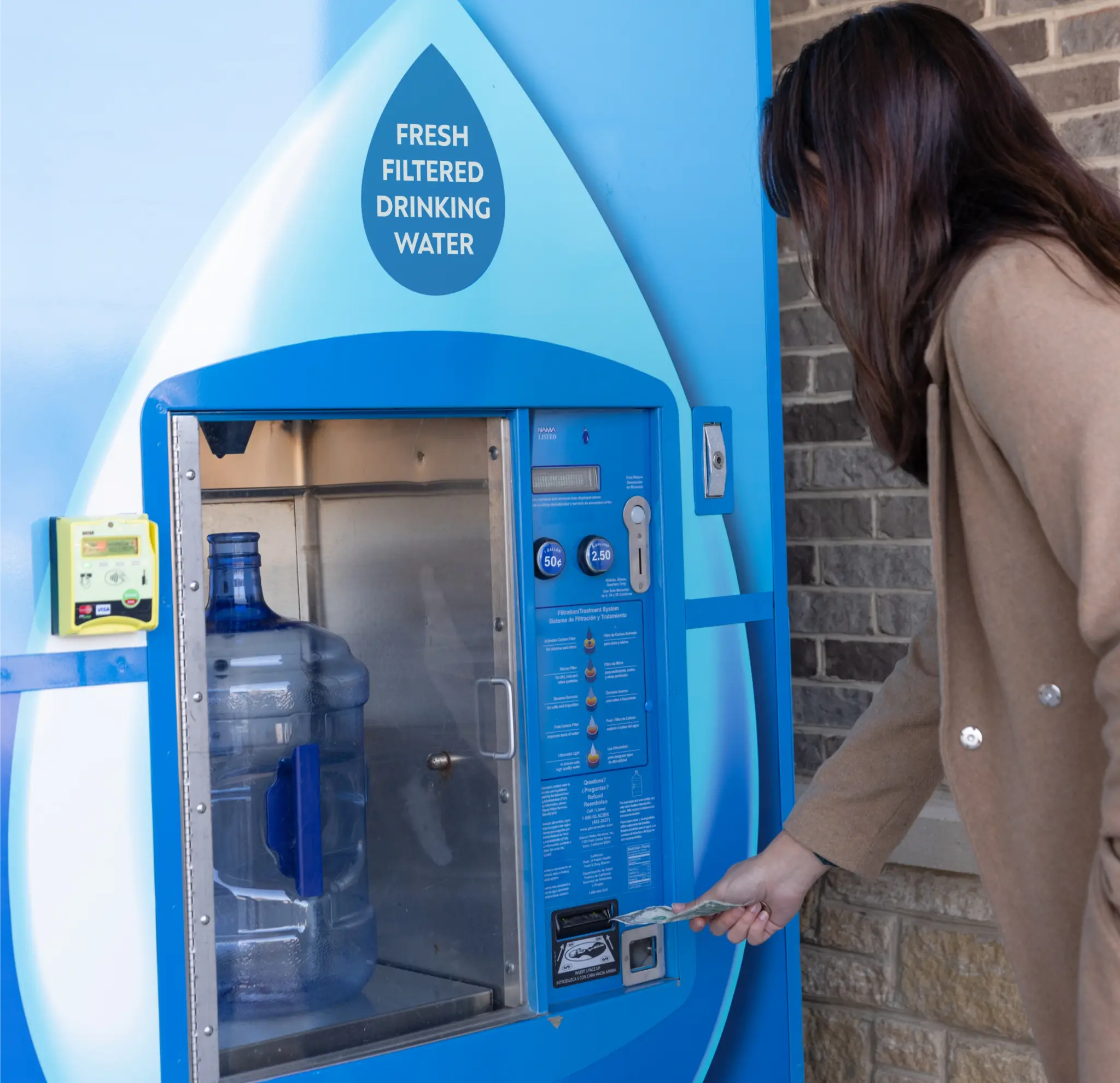 A Convenient Primo 5 gallon Water Refill Station