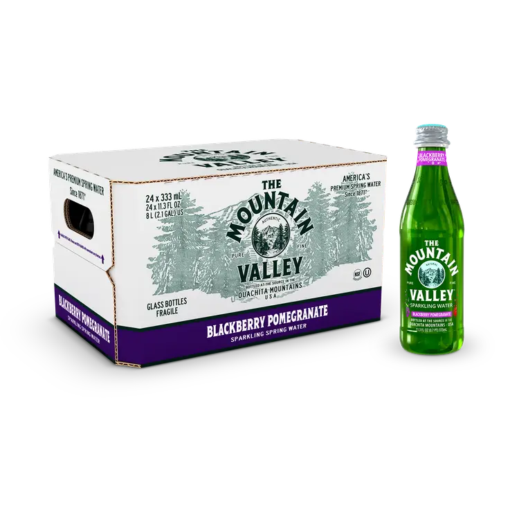 The Mountain Valley® Spring Water Blackberry Pomegranate Sparkling Water